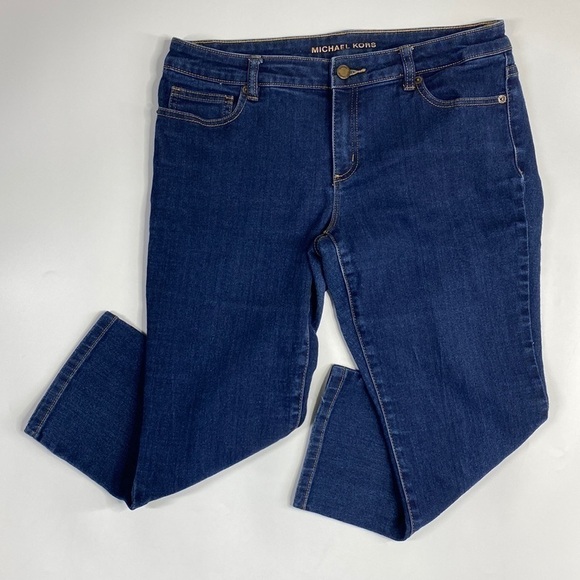 Michael Kors Skinny Capri Denim Pants Size 8 - Picture 1 of 7